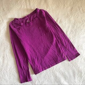 Children's Place Long Sleeve Sequin Top Purple XS